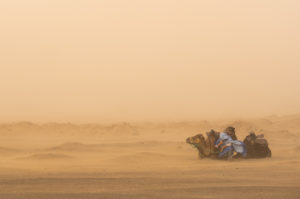 Sand storm, Northern Sahara, Morocco Sand storm, Northern Sahara, Morocco